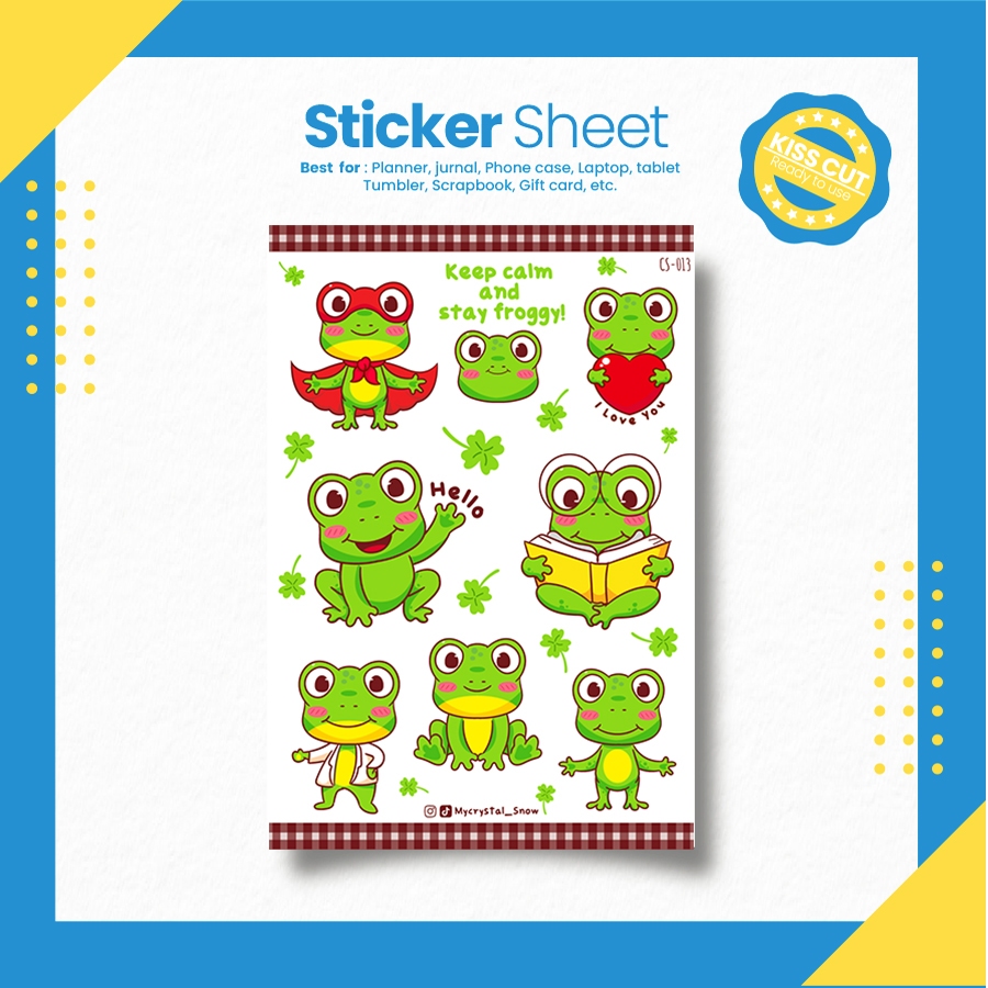 

Koleksi Sticker Kodok/Katak Lucu | Sticker Sheet