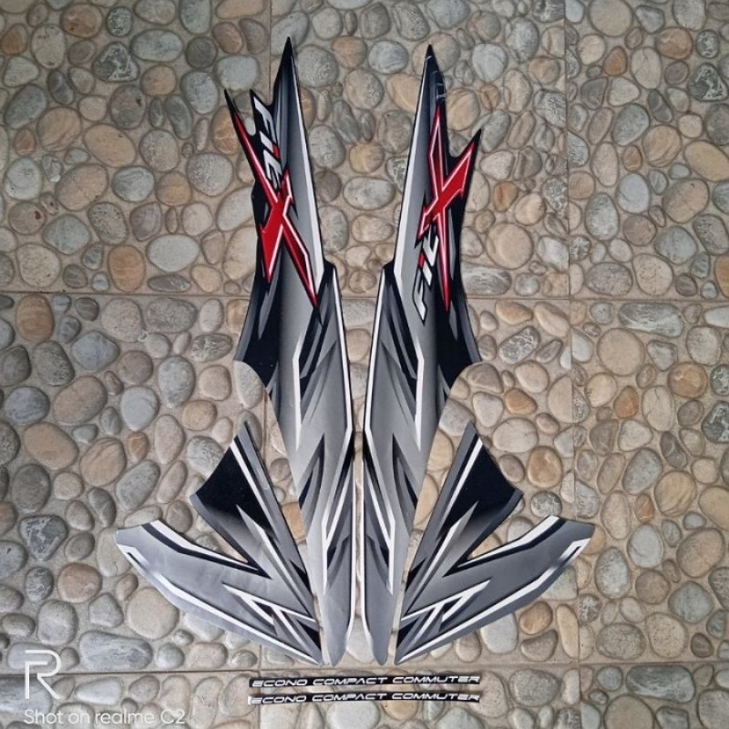 Striping stiker motor honda supra fit x 2007 2008 std lis body standart supra fit x striping supra f