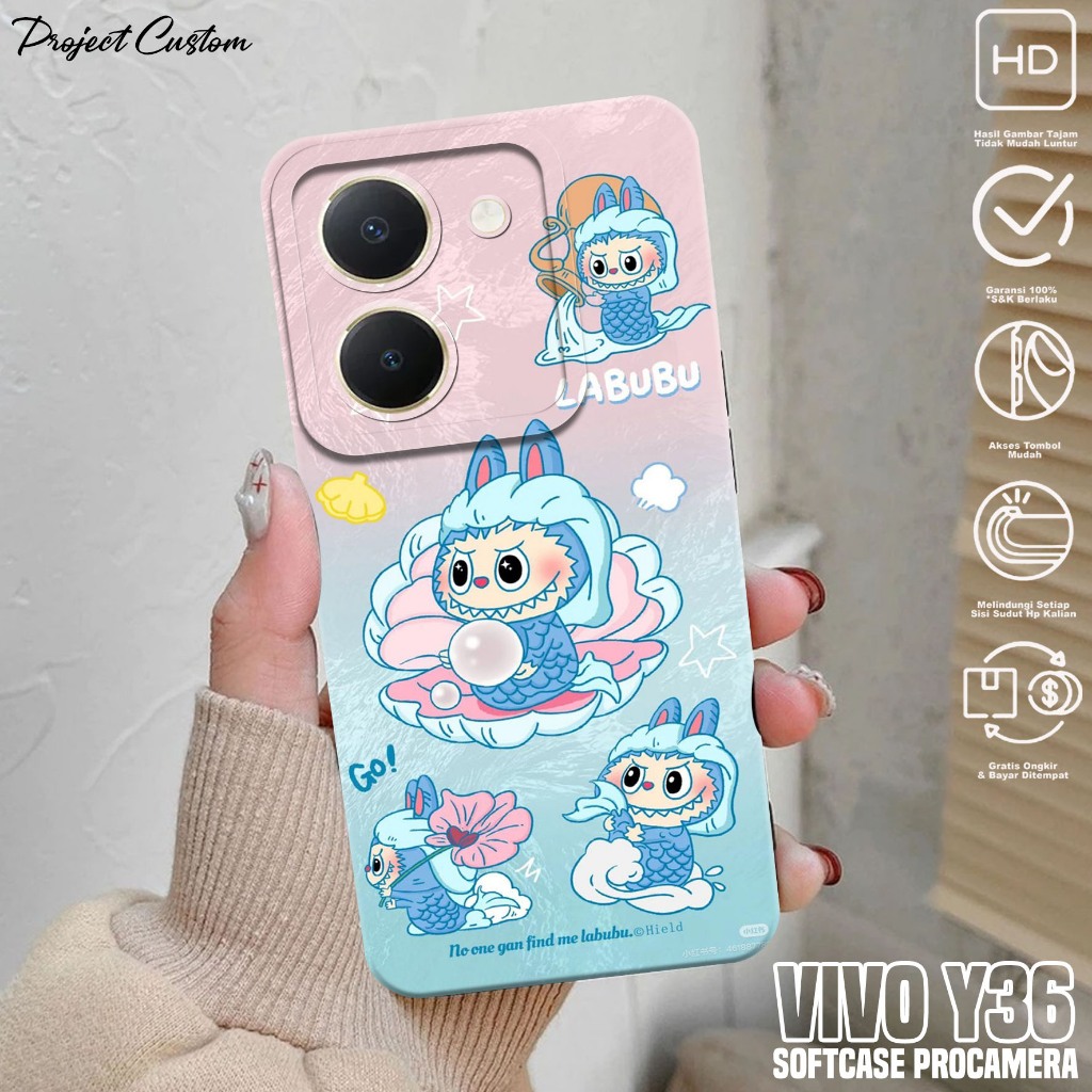 Softcase Hp VIVO Y36 - Case Hp VIVO Y36 ( Labubu ) Silikon Hp VIVO Y36 - Casing Hp VIVO Y36 - Cassin