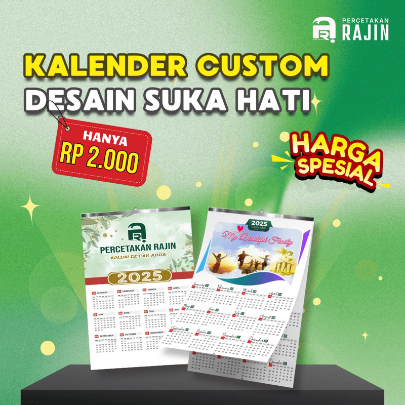 

CETAK CUSTOM KALENDER DESAIN SUKA HATI - KALENDER MURAH - KALENDER PROMO - KALENDER PARTAI
