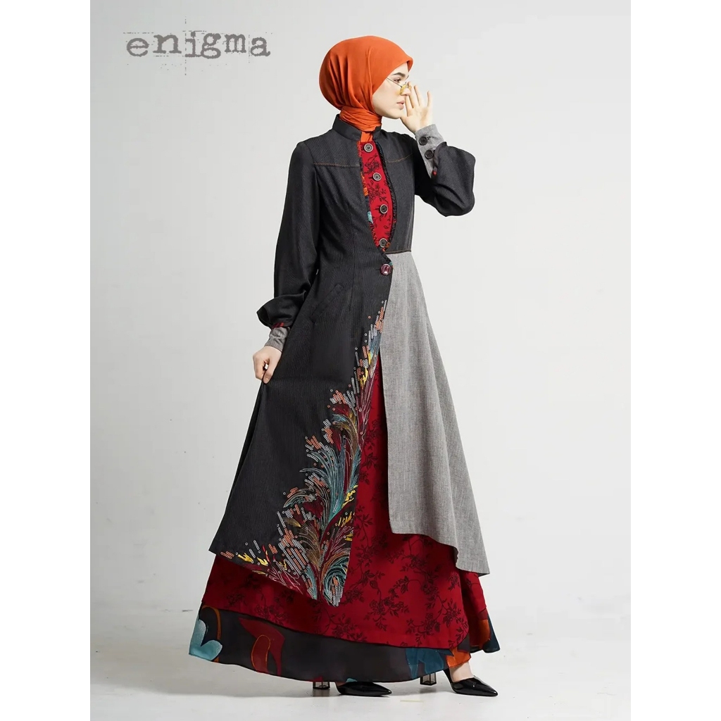 [UFA fashion] TUNEECA Gamis Mystique Blonde, TUNEECA T-1124005, Gamis elegan gaya modern