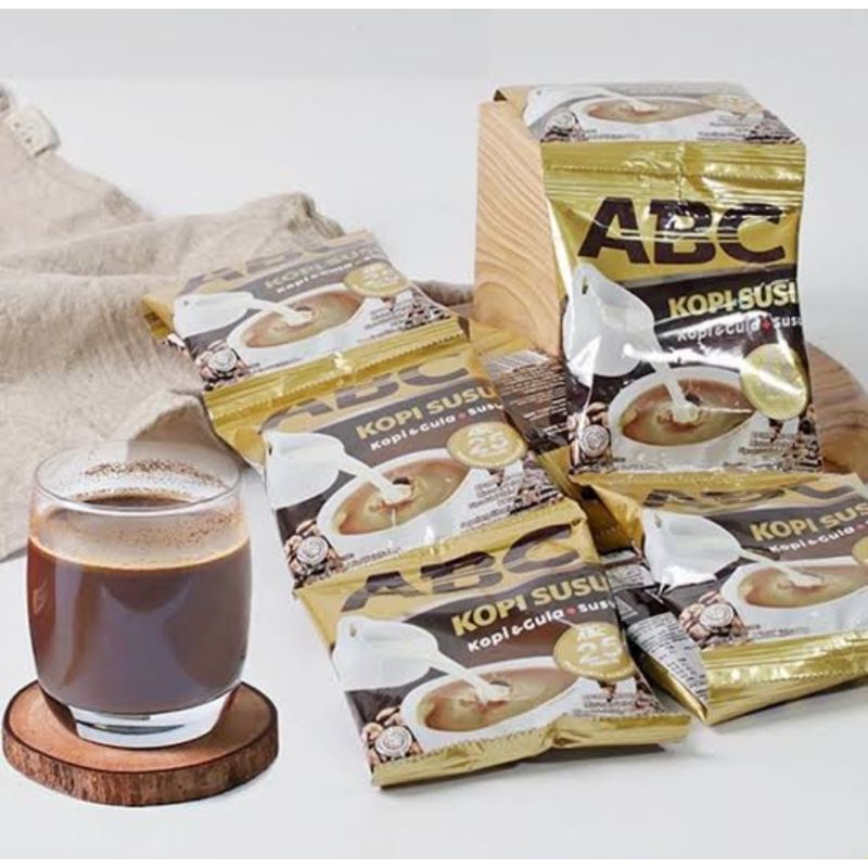 

Kopi ABC susu 1 renceng isi 10 sachet @30gr