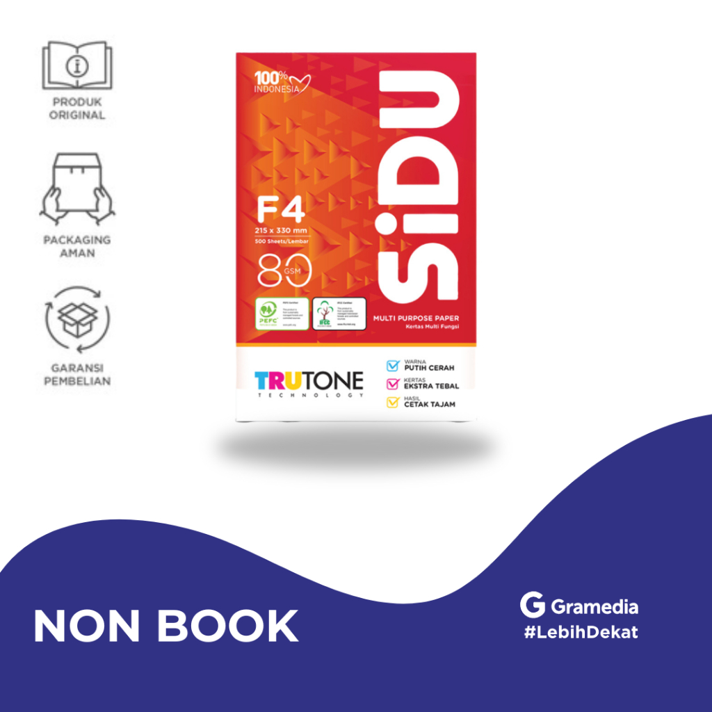 

Kertas HVS F4 80 GSM SiDU - Gramedia Jember