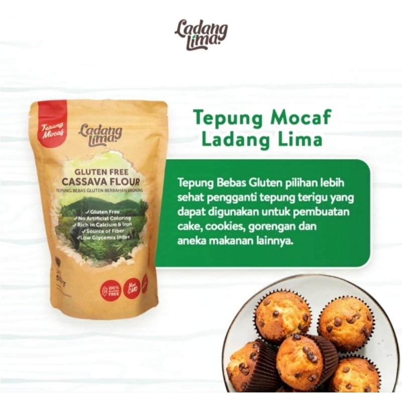 

Tepung Mocaf APF 500 gr - Tepung Singkong Gluten Free Ladang Lima