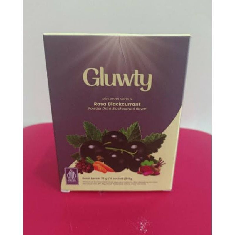

Glwty Minuman Serbuk Rasa Blackcurrant Powder Drink 1 Box