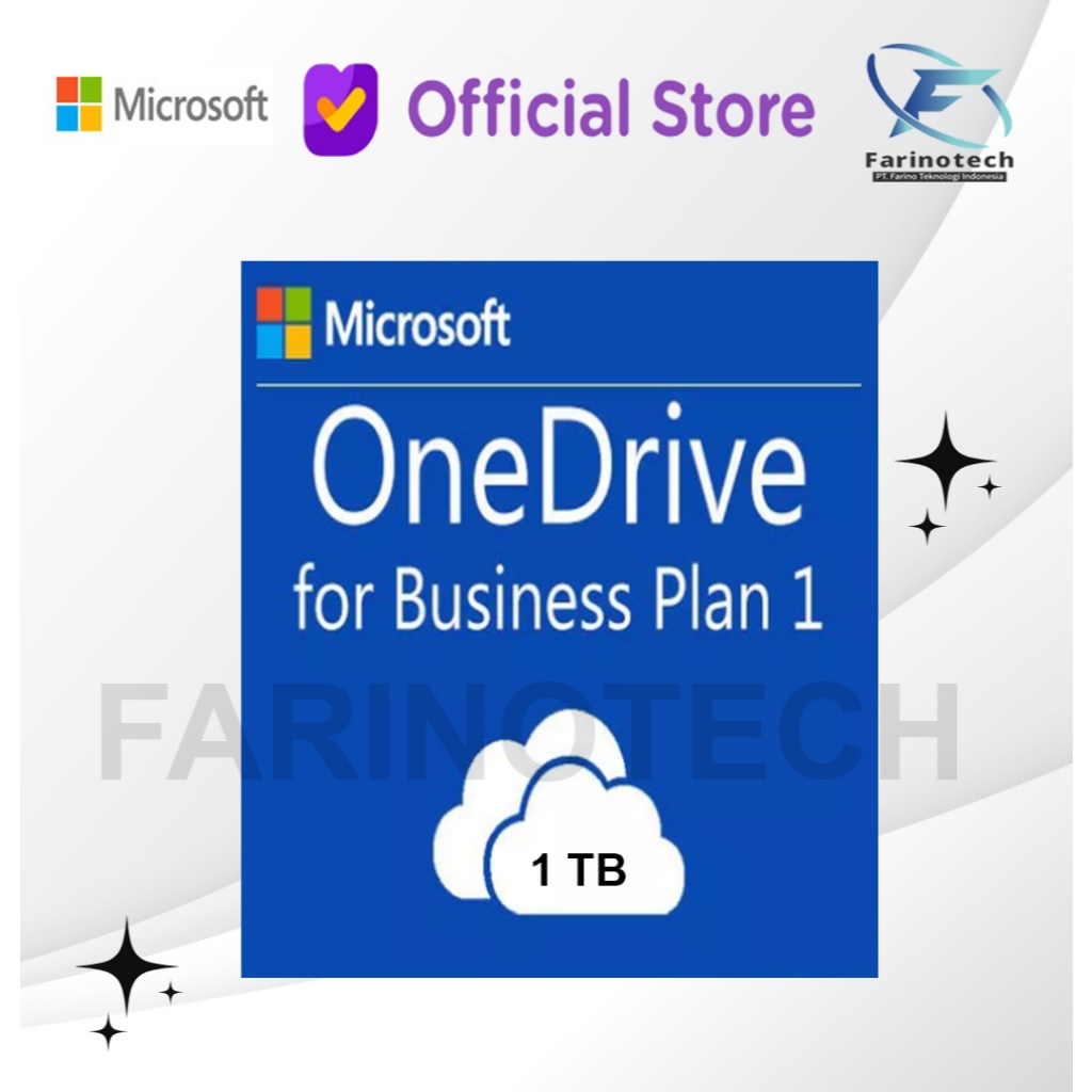 OneDrive for Business Plan 1 Original 1 TB 1 User 1 Tahun