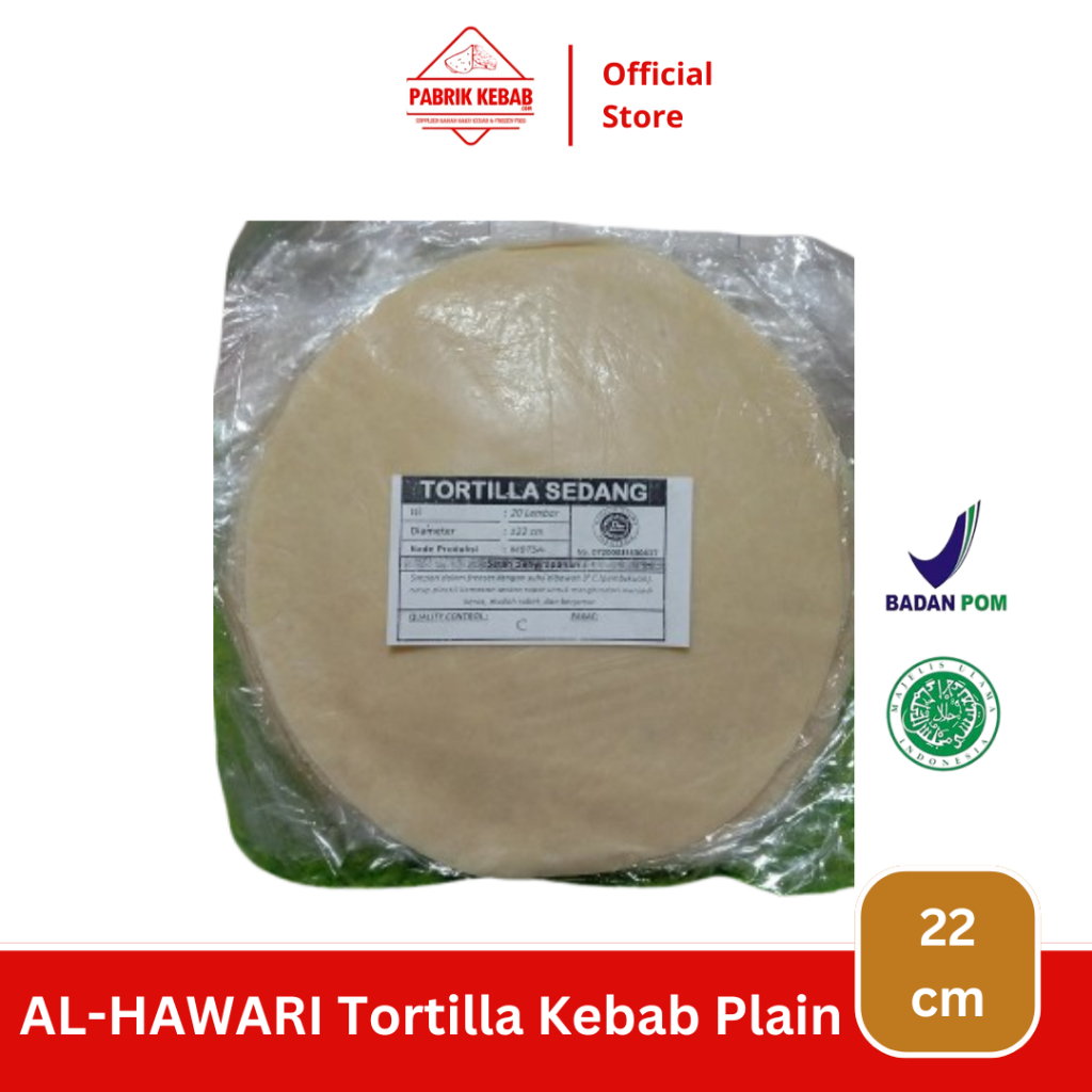 

Kulit Kebab 22 Cm Plain / Tawar