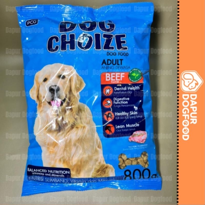 Dog Choize Beef, Makanan Anjing, Makanan Anjing Kering Dog Choize, Dog Choize Biru
