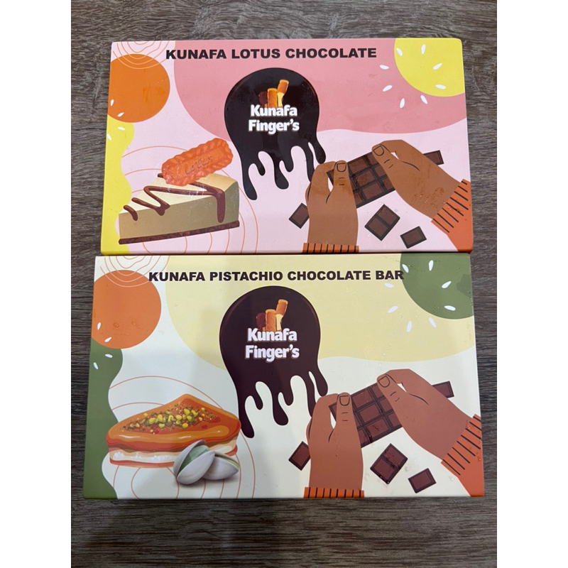 

Coklat Kunafa Finger's Original / Kunafa Finger's Pistachio / Kunafa Finger's Lotus