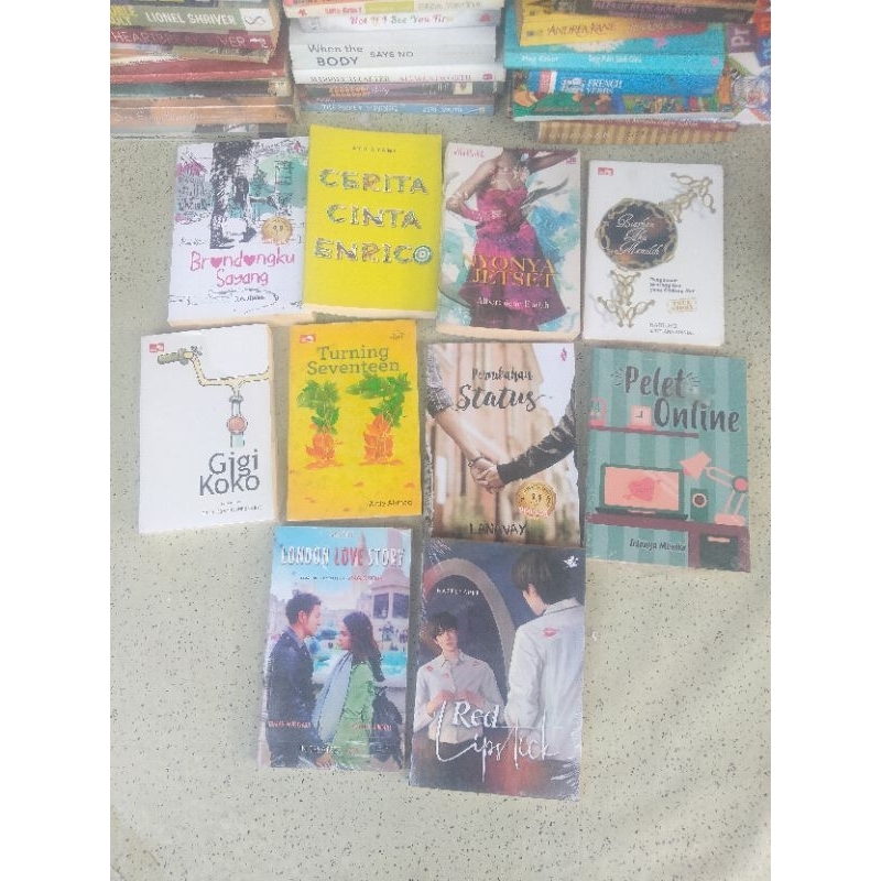 Varian Buku Novel, BRONDONGKU SAYANG, CERITA CINTA ENRICO, NYONYA JETSET, Biarkan Aku Memilih, Gigi 