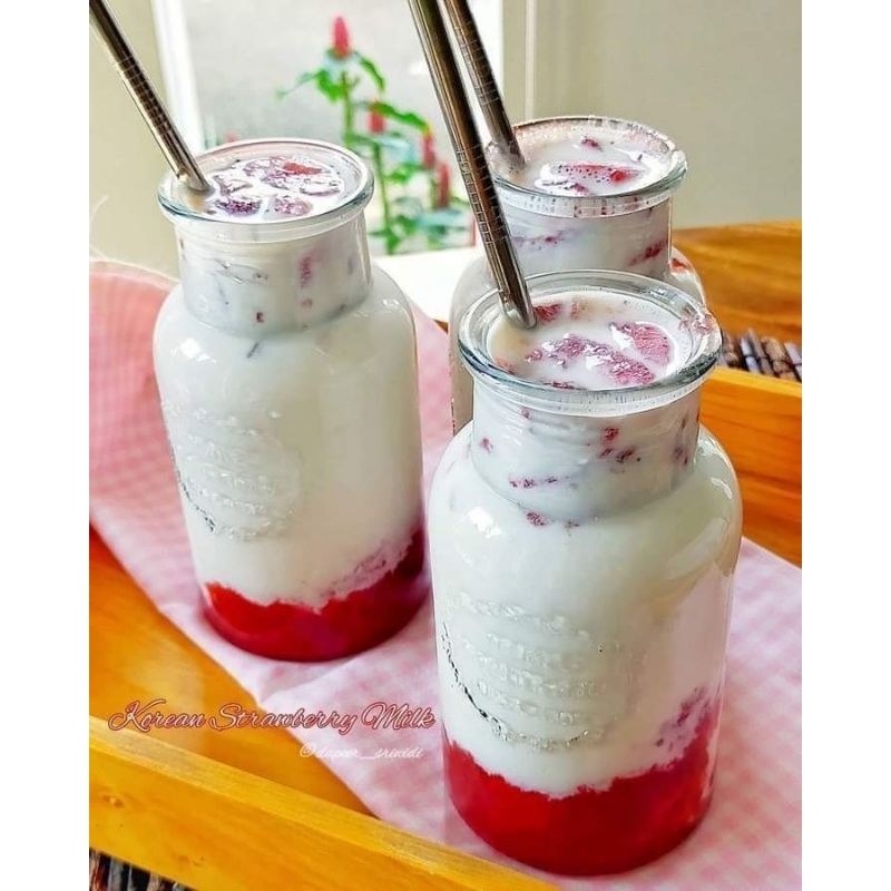 

Korean stroberi susu ala Sunda