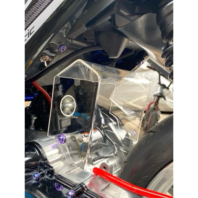 Tabokan akrilik beat karbu Tutup filter akrilik