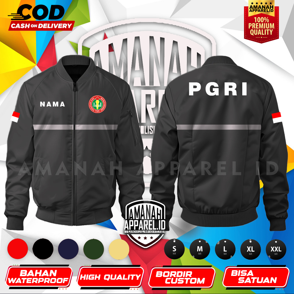 Jaket pgri/jaket bomber pgri/jaket bomber anti air/jaket anti air