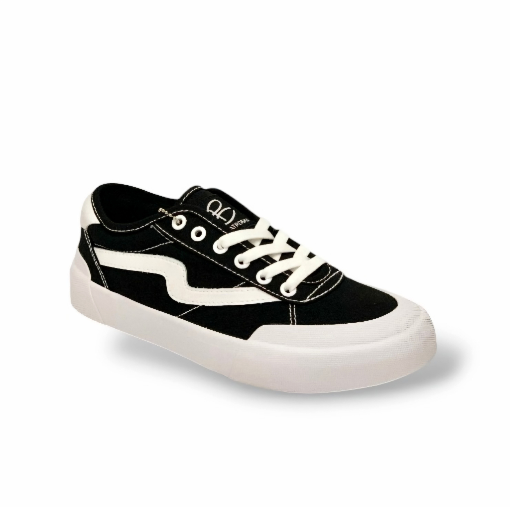 PAKET HEMAT PATROBAS - SEPATU PATROBAS IVAN LOW BLACK WHITE - SNEAKERS - PETROBAS - SEPATU PRIA -
