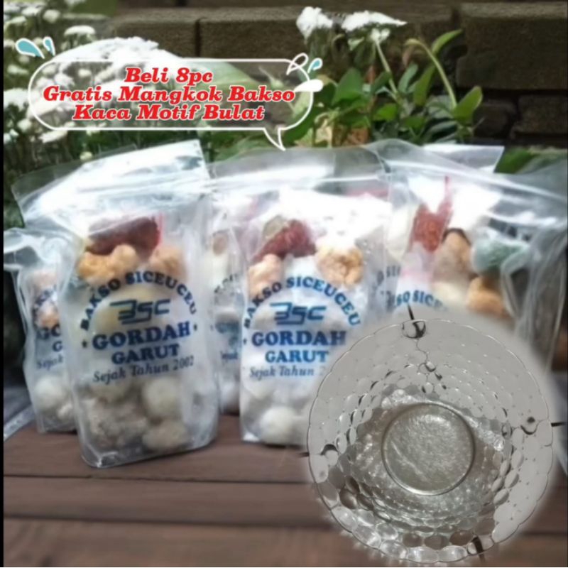 

(Beli 8pc)Bakso Aci Ceuceu Gordah Gratis Mangkok Bakso Motif BULAT