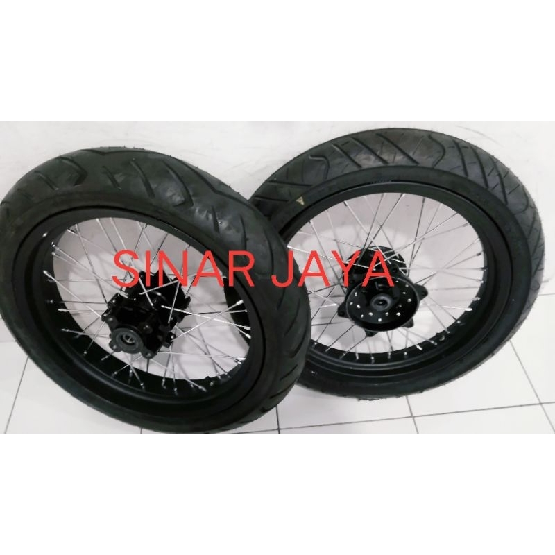 paket velg jari supermoto viar xcross x150 x200 tromol original viar ring 17 250 300 350 plus ban