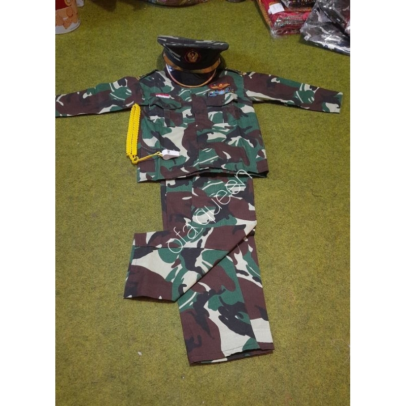 baju tentara anak TK, SD / baju TNI anak TK, SD