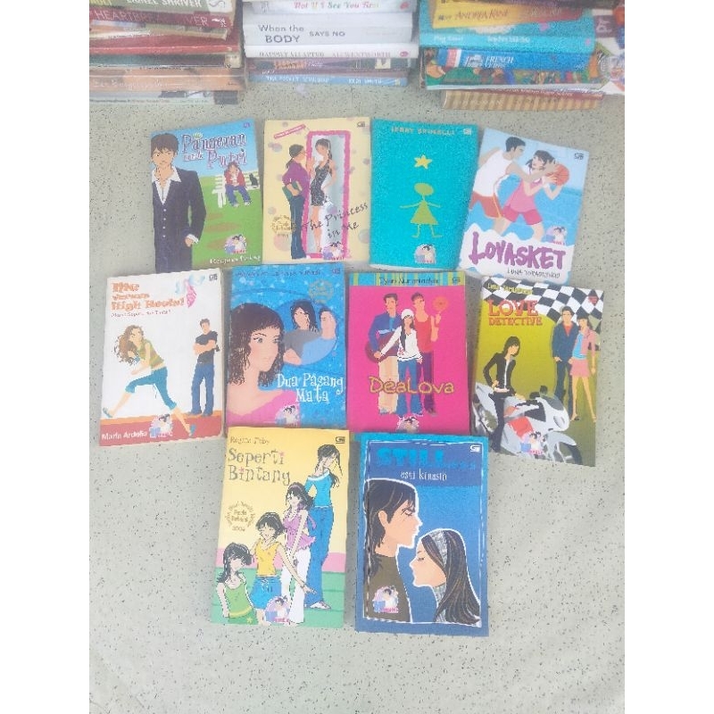Varian Buku Novel TeenLit: Pangeran untuk Putri, Oon In ACTION, MY BOSS, STARGIRL, LOVASKET, KUNANG 