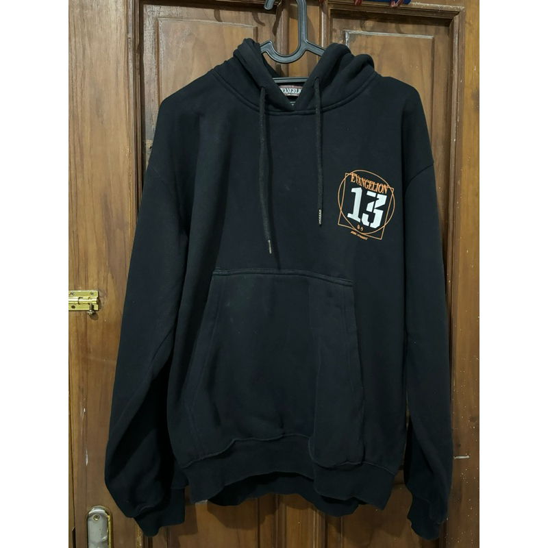 Preloved Faith Industries Evangelion Pullover Hoodie Jacket size L