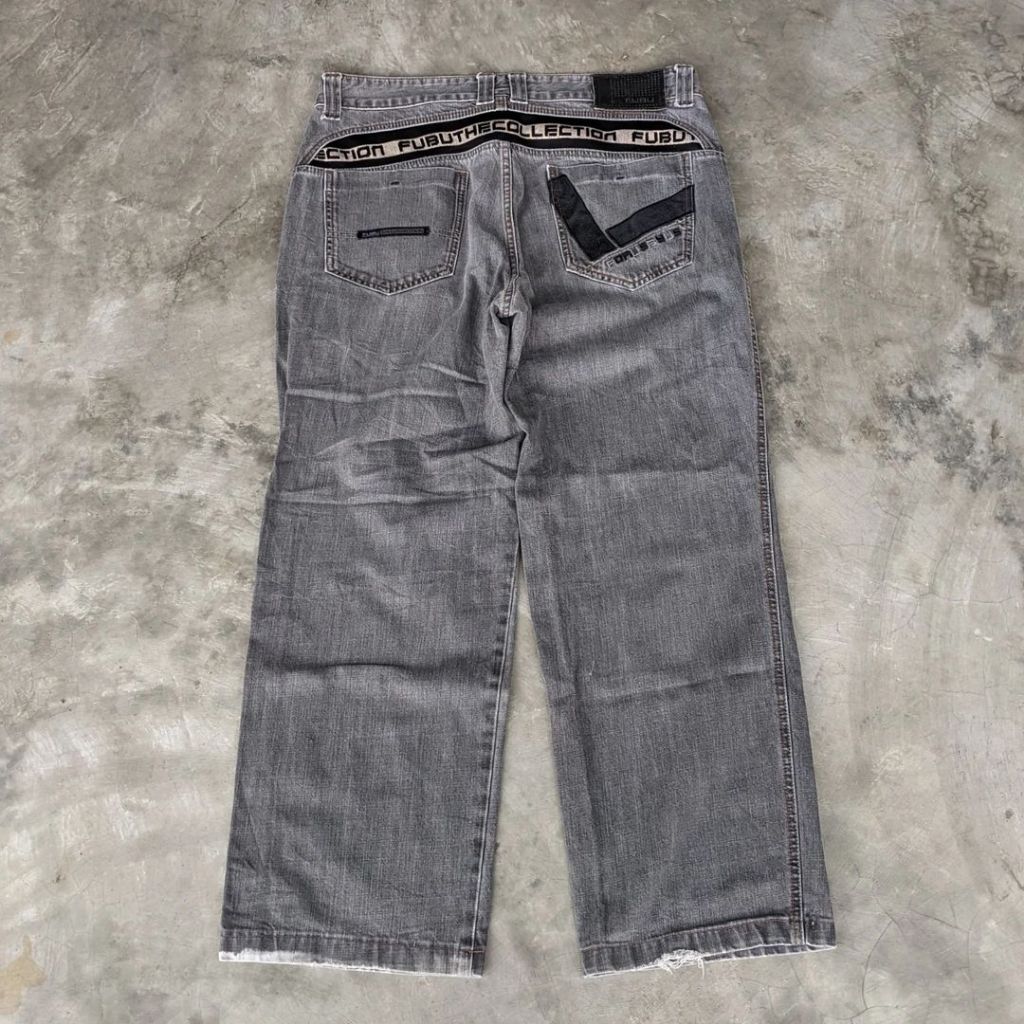 SIZE 36 Celana Panjang Jeans Baggy Pria FUBU THE COLLECTION Original