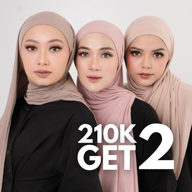 TALABIA - Noora Instant Oval Scarf Ultra Soft Touch Kaos Rayon Spandex with Cooltech (sudah ada inne