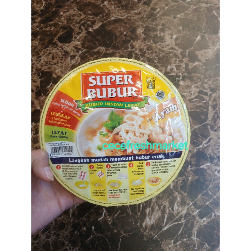 

Jual bubur instant mangkok super bubur rasa abon sapi dan ayam