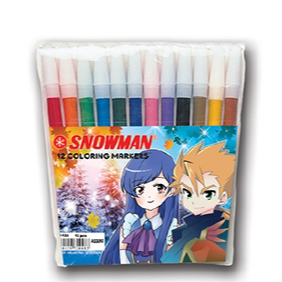 

Spidol snowman 12 warna (PW 12 A)