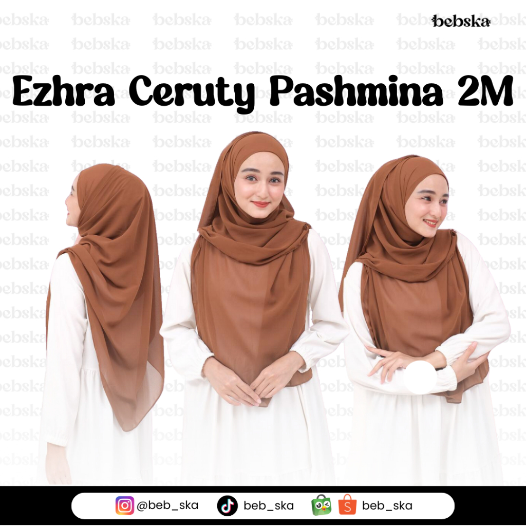 EZHRA CERUTY PASHMINA 2M - Pashmina Ceruty 2m - Pashmina Ceruty -  Pashmina Jumbo