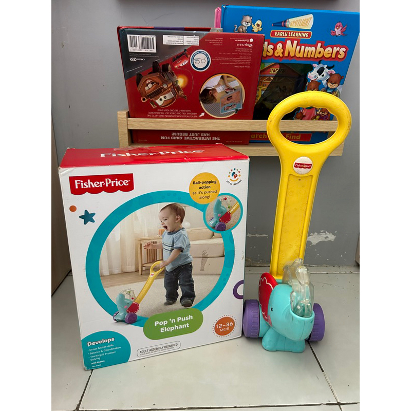 PRELOVED | Pop n Push Elphant Fisher Prive Baby Walker