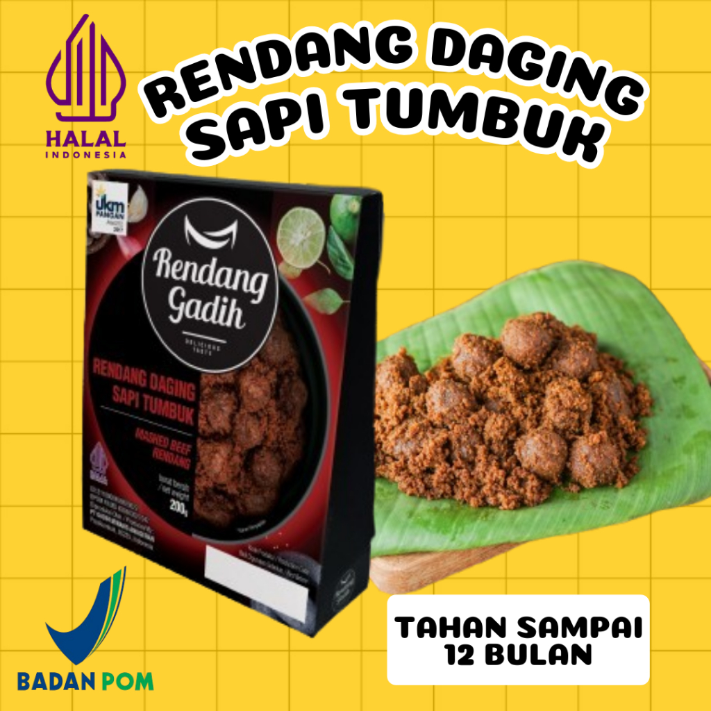 

Rendang Gadih - Rendang daging Sapi Tumbuk 250 g