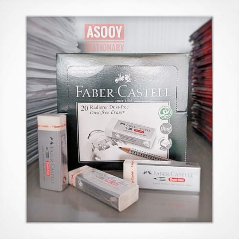 

Faber Castell Penghapus Besar Hitam & Putih Box