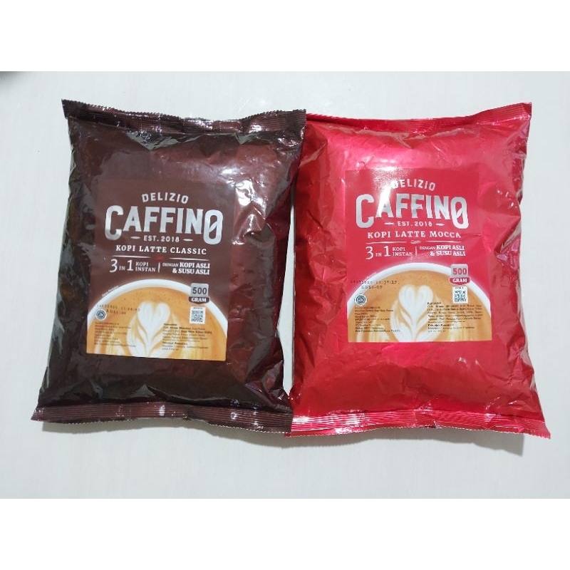 

Kopi Susu Bubuk Delizio Caffino Latte Classic dan Mocca 500gr - Coffee kopi