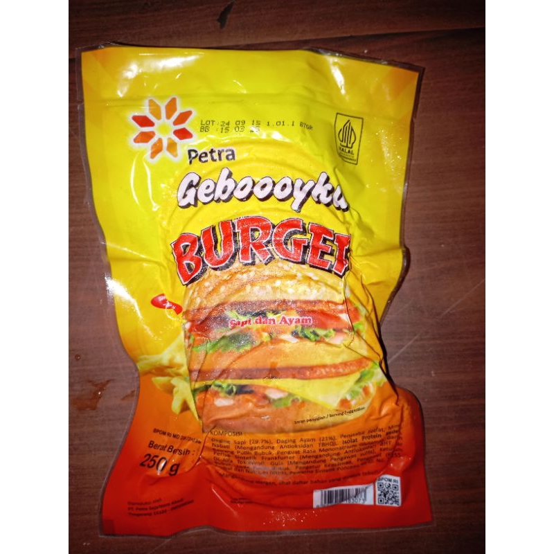 

Burger geboy 250g