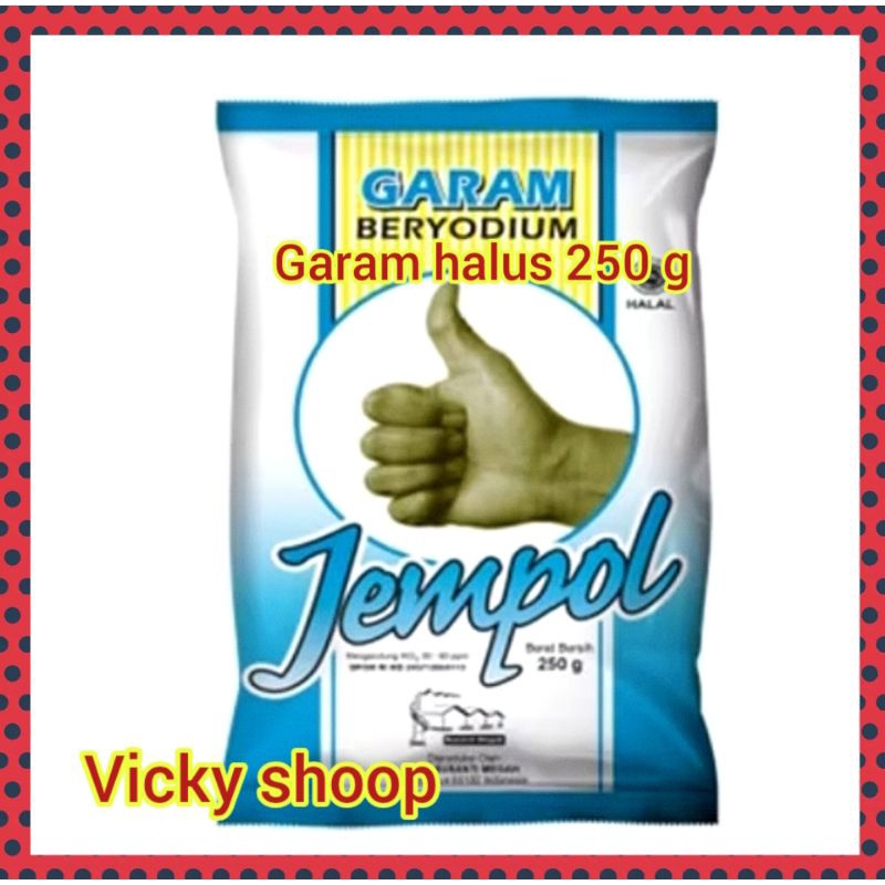 

isi 4 pcs / 1 kg garam halus cap jempol 1 pcs 250 g