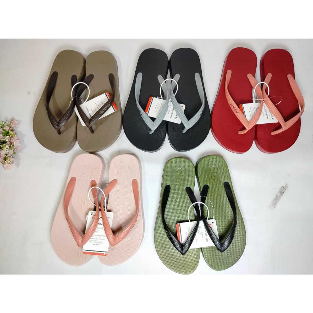 Sandal Jepit Wanita Import Jelly Luofu 1626