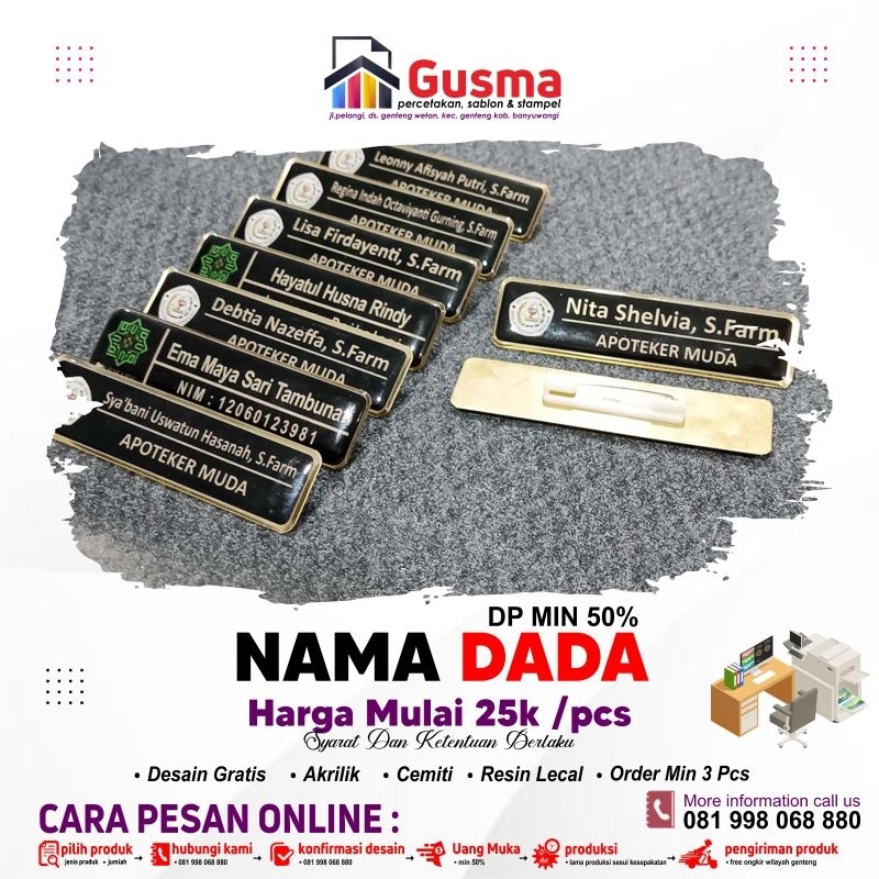 

NAMA DADA | NAME TAG CUSTOM