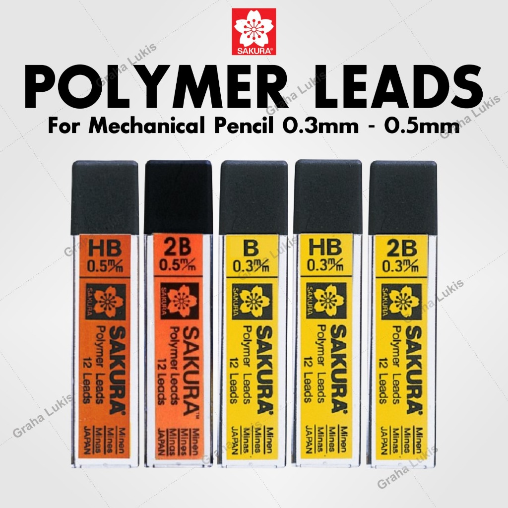 

Sakura Polymer Lead Pencil 0.5 mm / 0.3 mm