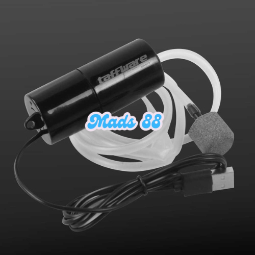 Mesin Aerator Alat Pembuat Aliran Oksigen Air Akuarium Ikan Hias Elektrik Portable