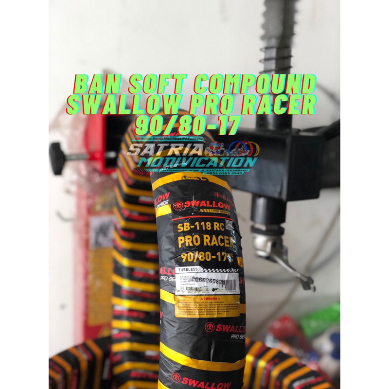 Ban Soft Compound Swallow Pro Racer Uk 90/80 Ring 17  -satriamodifikasipekanbaru