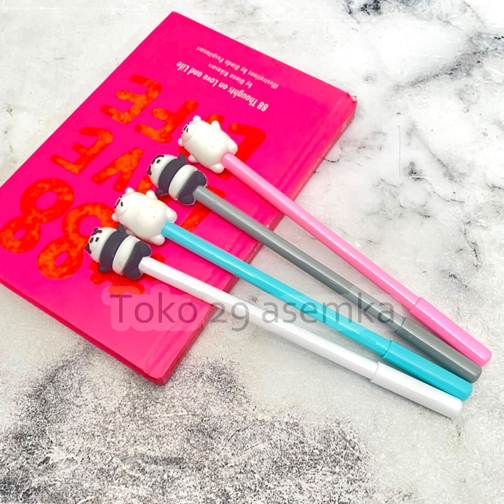 

PULPEN GEL WE BARE BEAR WBB PANDA PAN ICE BEAR GRIZZLY BOLPEN BOLPOIN LUCU ANAK ALAT TULIS SEKOLAH