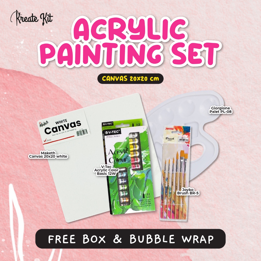 

Set Cat Acrylic 20x20 Cm Akrilik Painting Series [Kreate.Kit]