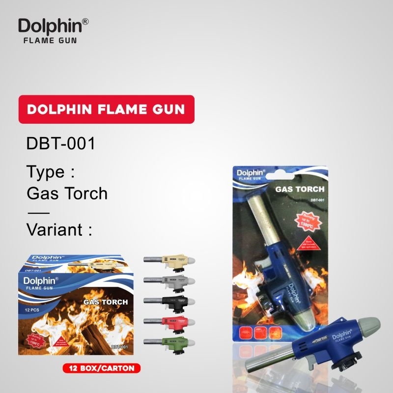 Flame Gun M2000 Dolphin - Gas Torch - Alat Bakar Korek Api Las - M2000 DBT001