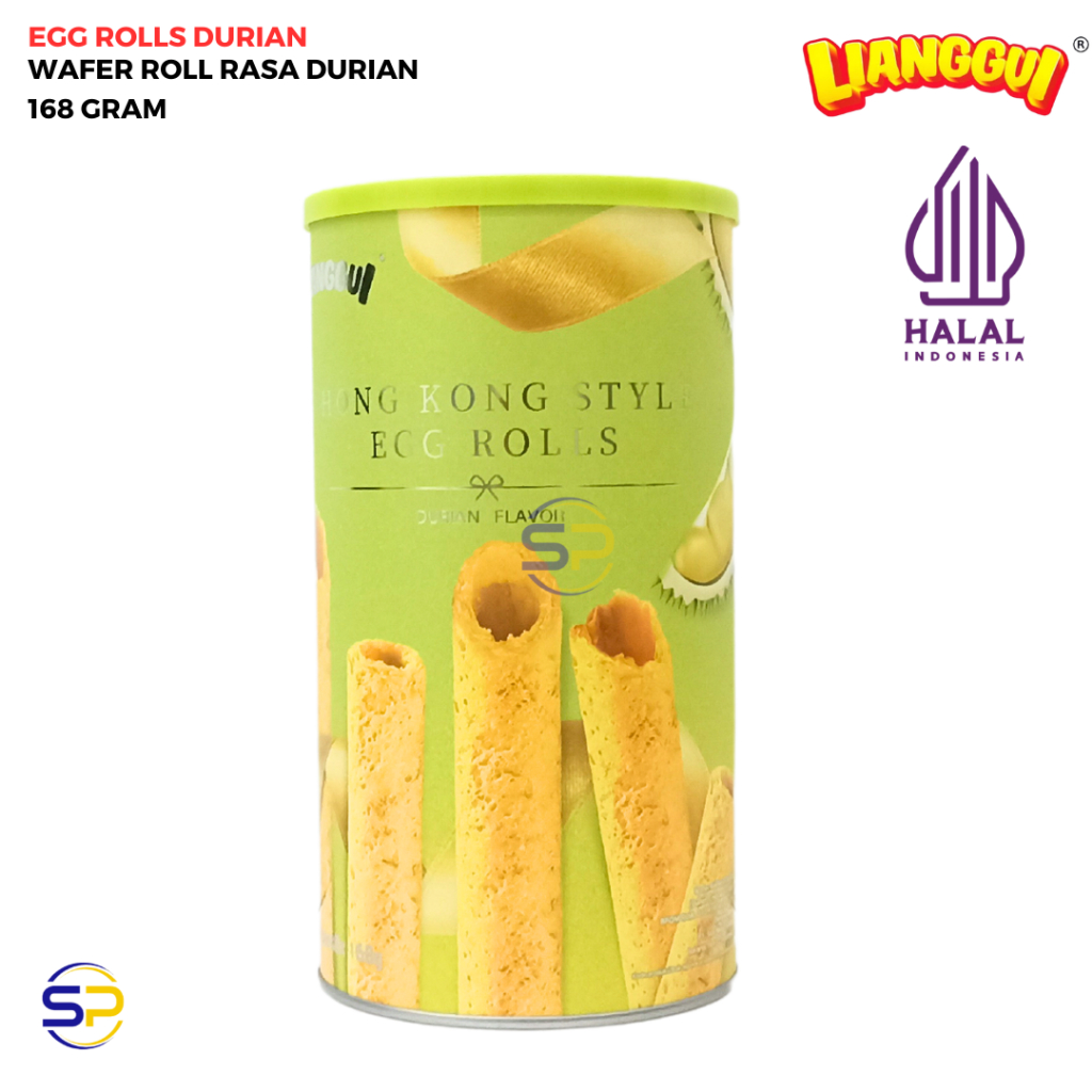 

WAFER EGG ROLLS RASA DURIAN 168 GRAM - LIANGGUI