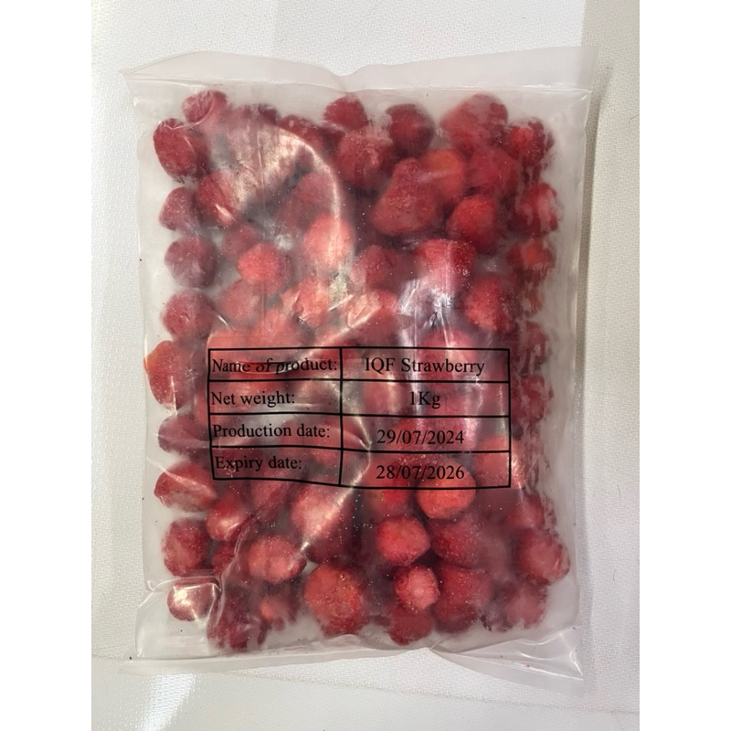 

IQF Strawberry Frozen 1kg Buah Stroberi Beku 1kg Strawberry Besar Import
