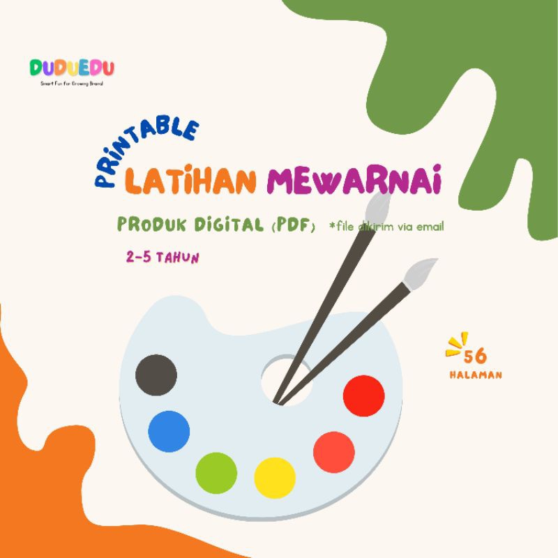 Printable Worksheet Latihan Mewarnai (2-5 Tahun)