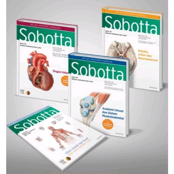 Sobotta Atlas anatomi manusia Sobotta edisi 25 set original