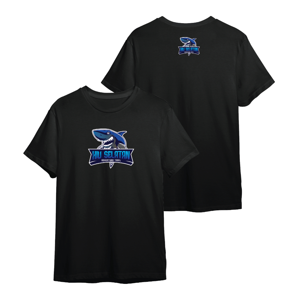 T-shirt Baju Kaos Hiu Selatan Adventure V1 Trail Catton Combed Premium