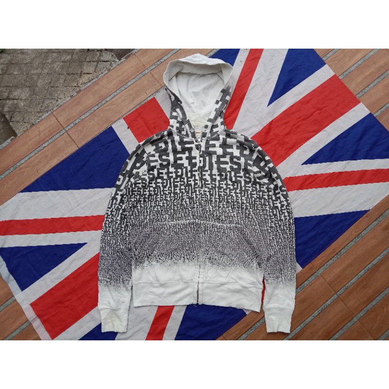 DIESEL FULL PRINT ZIP HOODIE