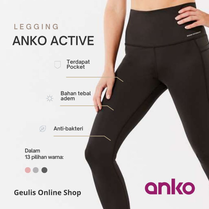 ANKO Legging Sport Yoga by Anko High Waist Pocket Legging