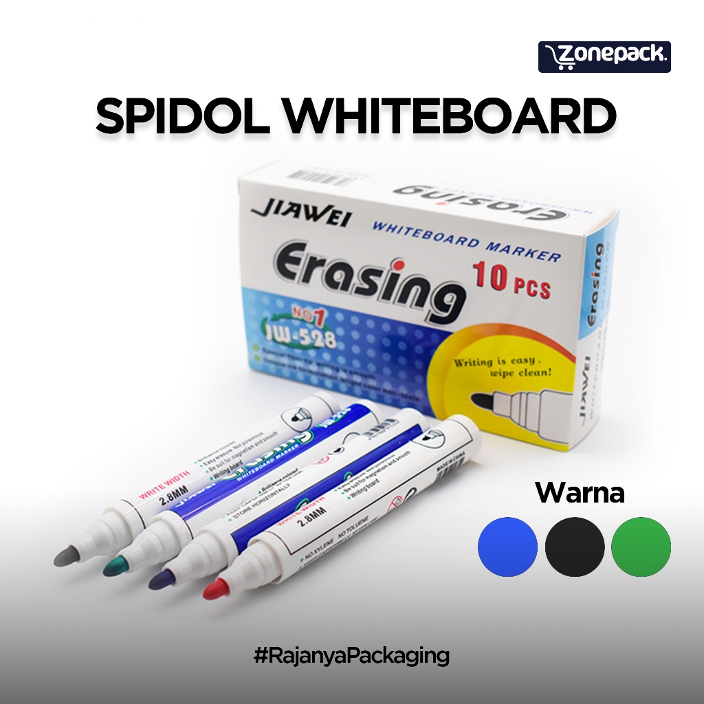 

Spidol Whiteboard | Spidol Papan Tulis Putih | Spidol Round Tip | Spidol Tinta Hitam Biru Hijau Bisa Dihapus Refill | Whiteboard Maker